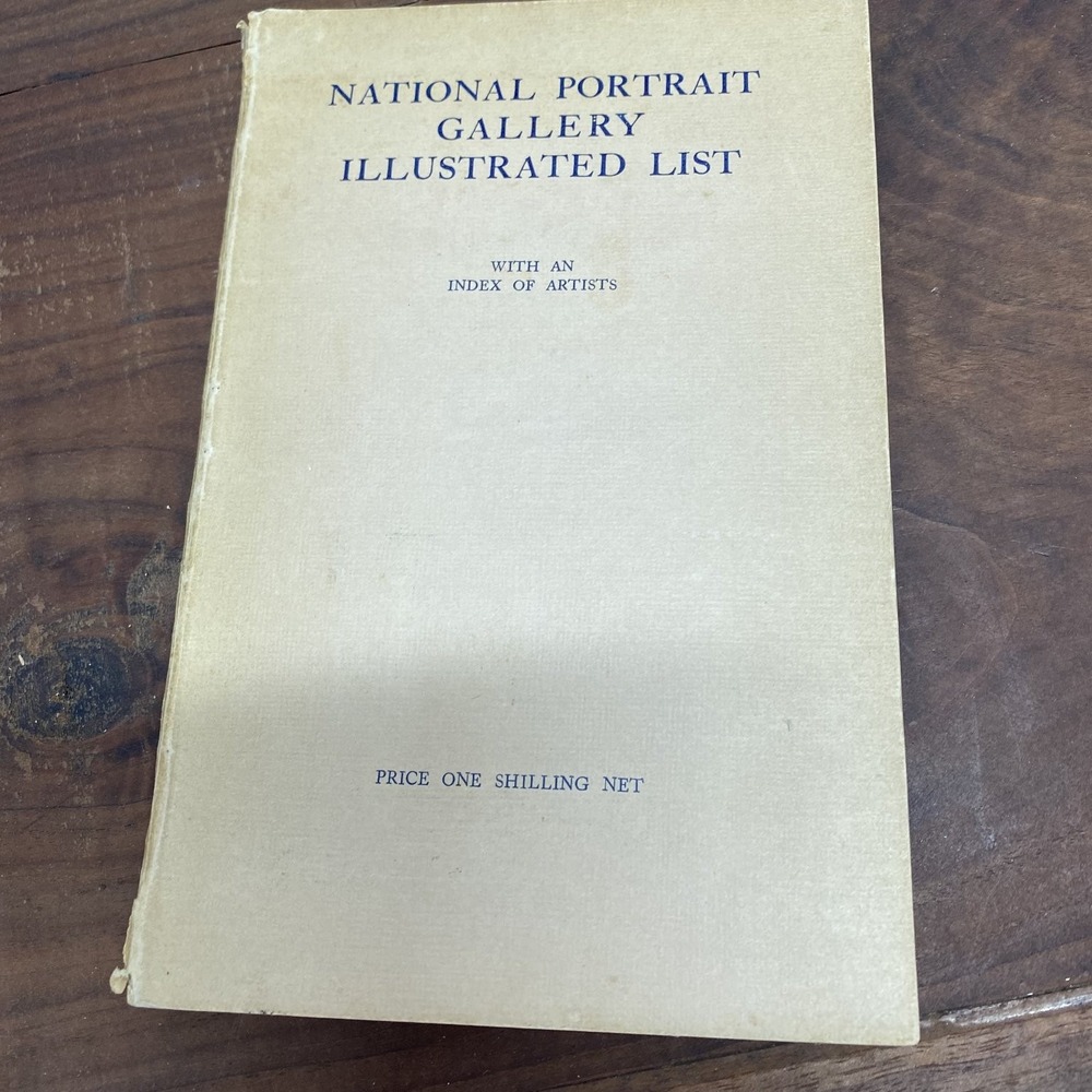 National Portrait Gallery Illustrated List 1928 Index Artists Art Prints